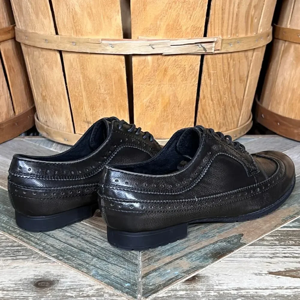 Rocket Dog Jerome Nightscope Faux Brown Leather Oxfords Womens Size 8